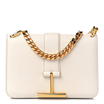 Tom Ford Grained Calfskin Tara Chain Shoulder Bag White 1 of 17