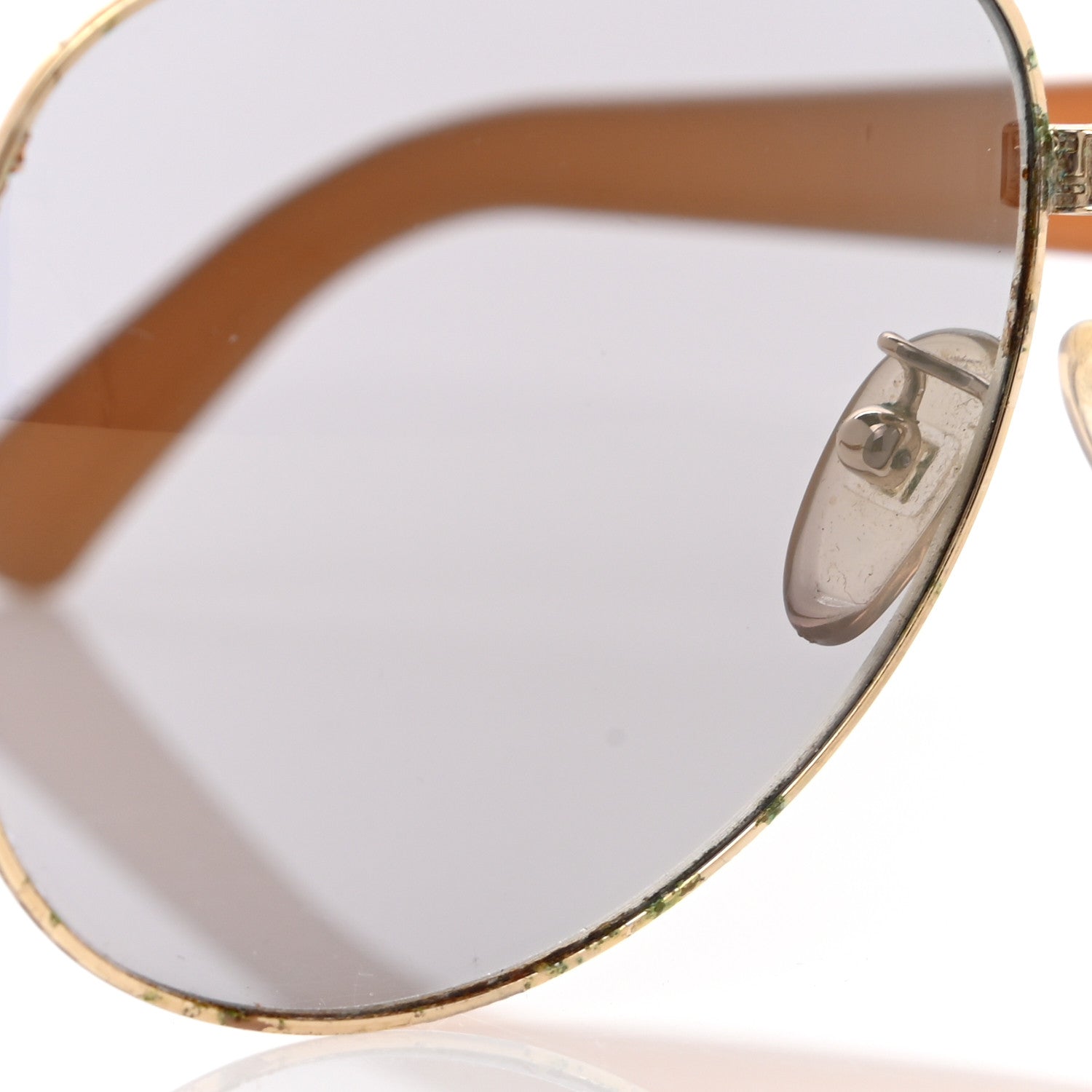 Fendi Buckle Aviator Sunglasses FS411 Gold 7 of 8