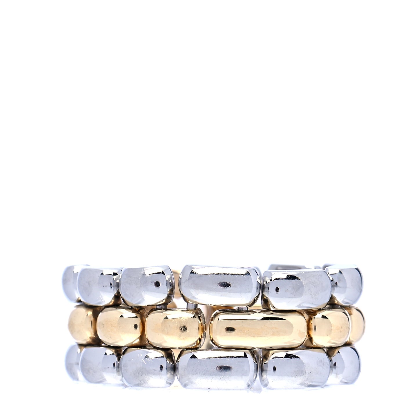 18K Yellow Gold Stainless Steel Happy Diamonds Heart Ring 62 10