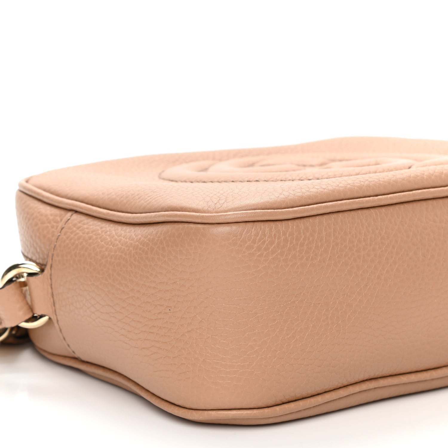 Gucci Pebbled Calfskin Small Soho Disco Bag Camelia 9 of 11