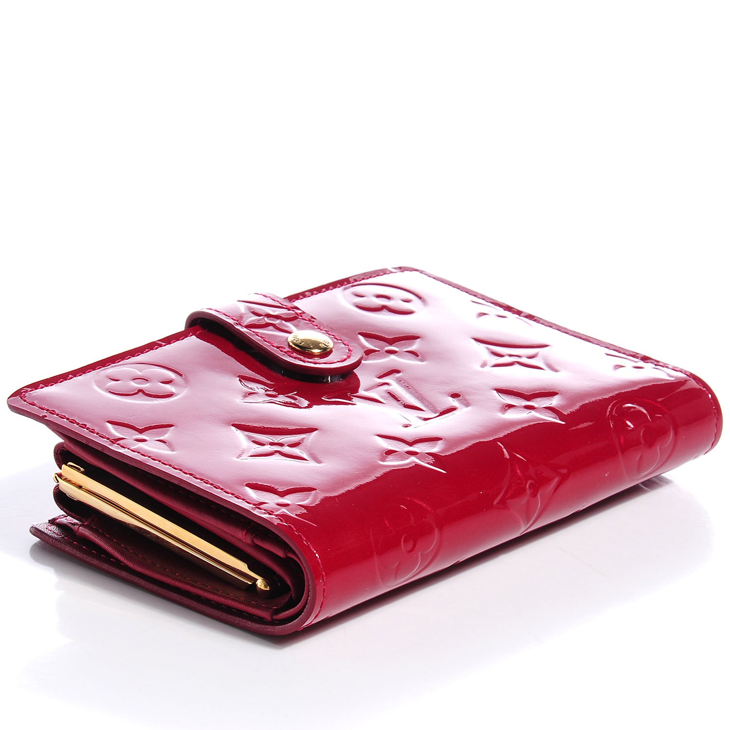 Louis Vuitton Vernis French Purse Wallet Pomme D'Amour 4 of 8