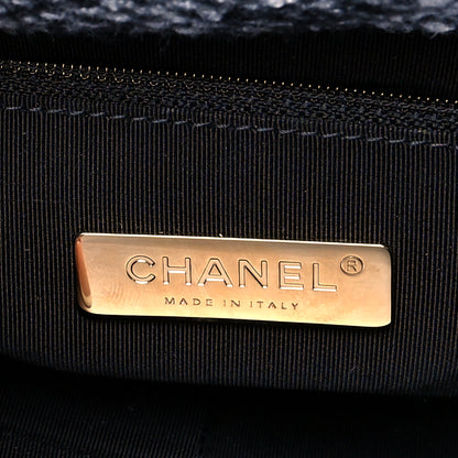 Chanel Tweed Quilted Medium Chanel 19 Flap Black White 6 of 11