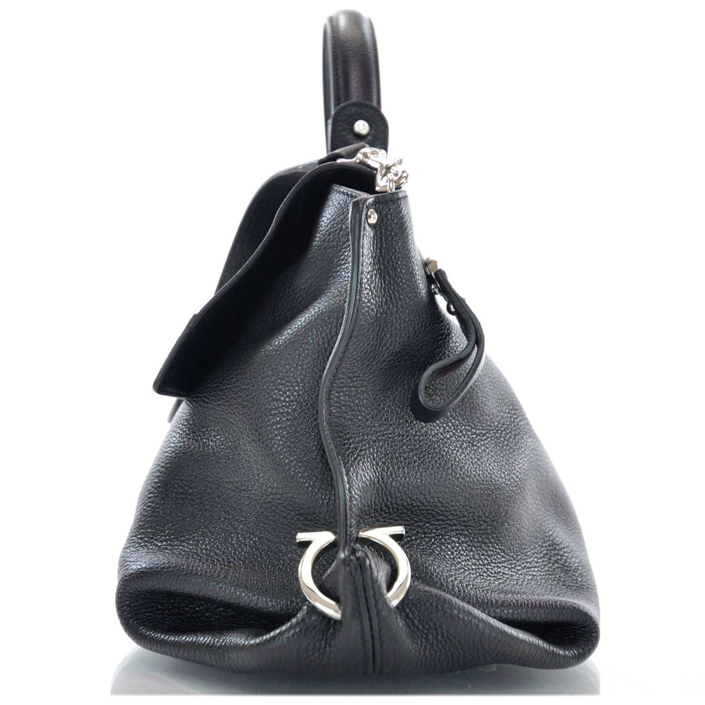 SALVATOREFERRAGAMOLeatherSofiaBlack