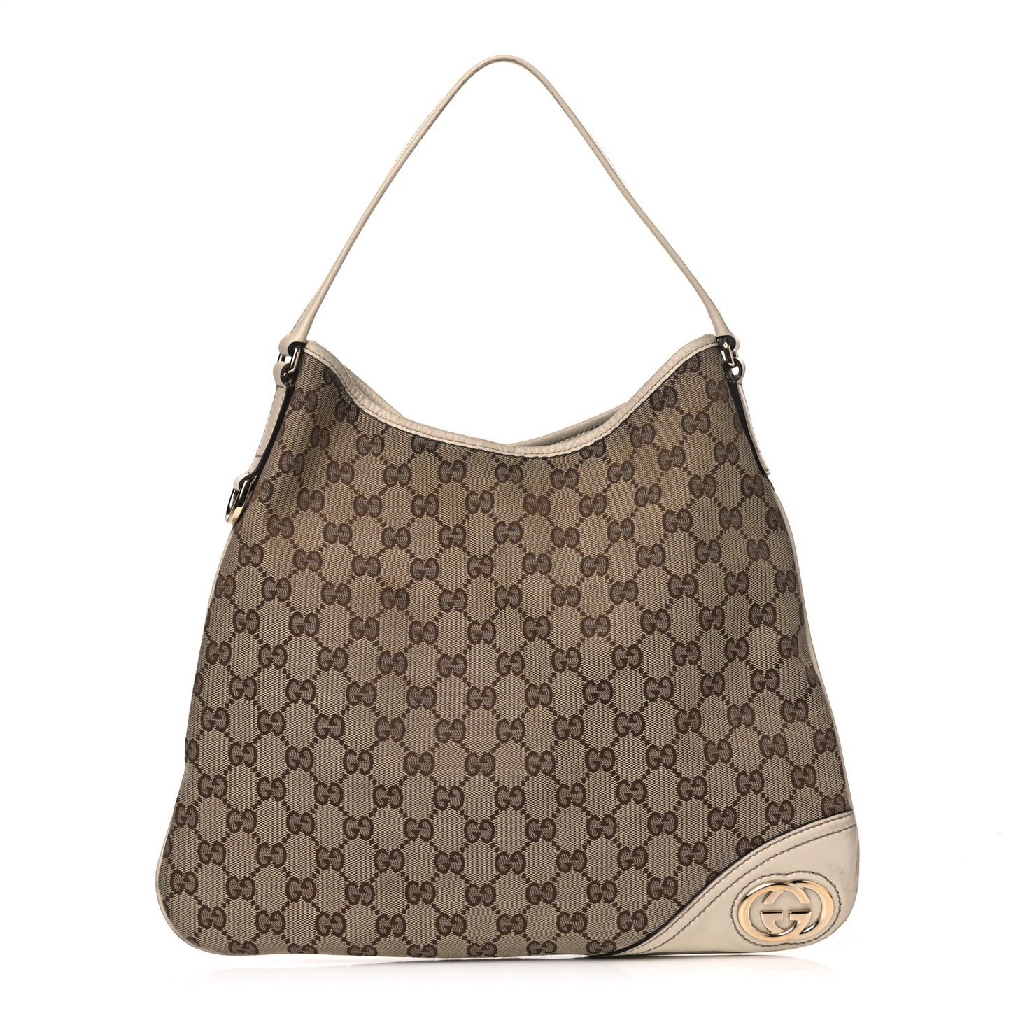 Monogram Medium New Britt Hobo Off White