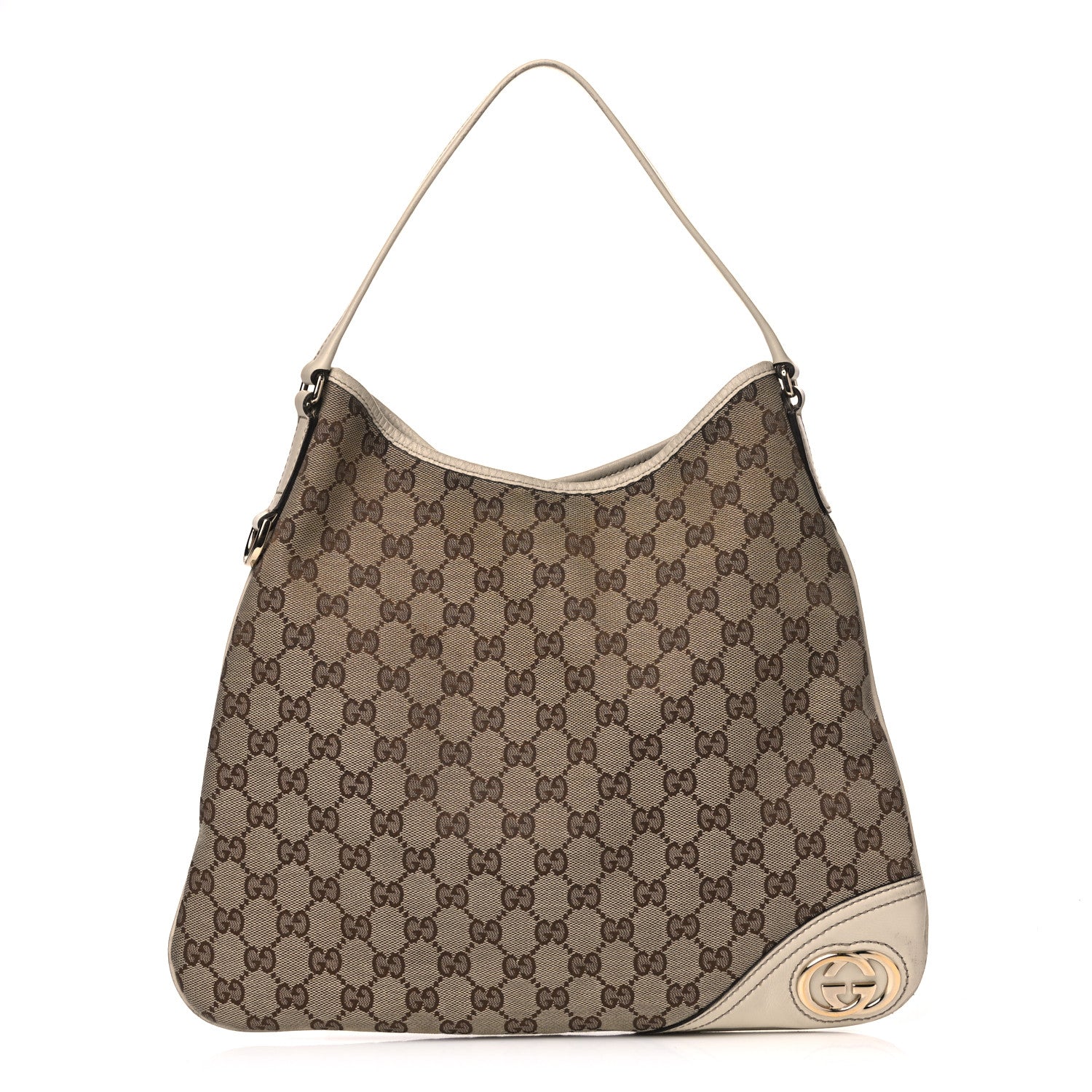 Gucci Monogram Medium New Britt Hobo Off White 1 of 14