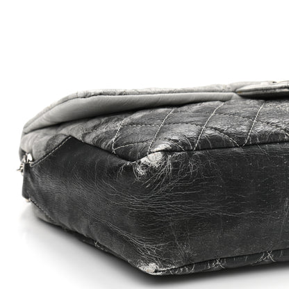 Chanel Vinyl Quilted Jumbo Melrose Degrade Flap Black 9 of 12