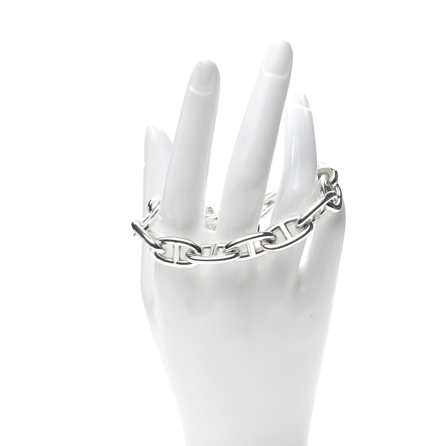 Hermes Sterling Silver GM Chaine D'Ancre Bracelet 2 of 5