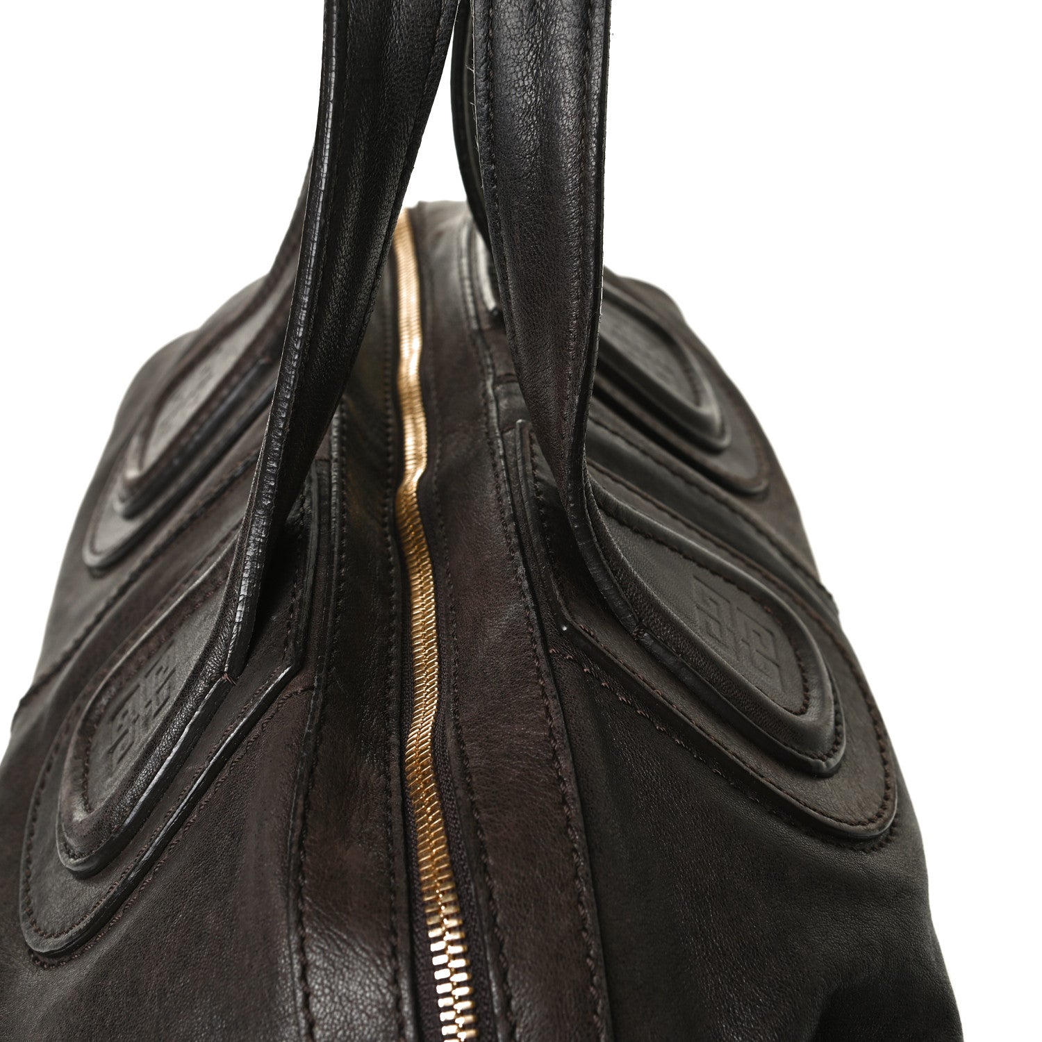 Givenchy Wrinkled Lambskin Medium Nightingale Dark Brown 21 of 22