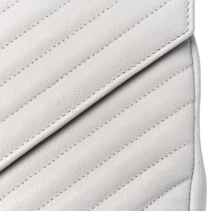 Saint Laurent Sheepskin Matelasse Chevron Monogram Medium College Bag Crema Soft 19 of 23