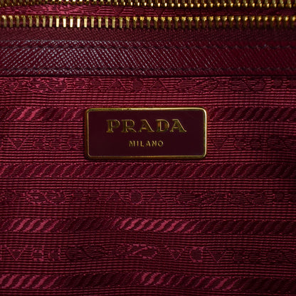 Prada Saffiano Lux Extra Large Galleria Double Zip Tote Cherry 6 of 8