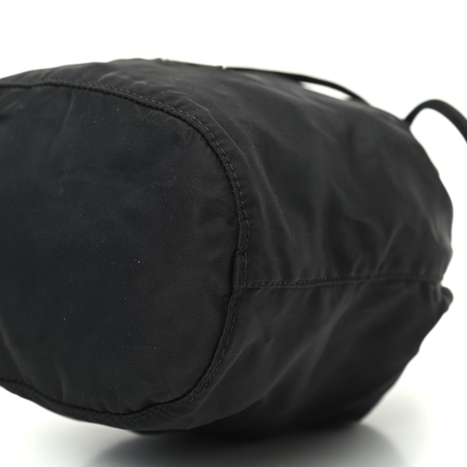 Prada Saffiano Tessuto Nylon Vela Bucket Wristlet Black 8 of 8