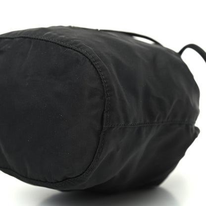 Prada Saffiano Tessuto Nylon Vela Bucket Wristlet Black 8 of 8