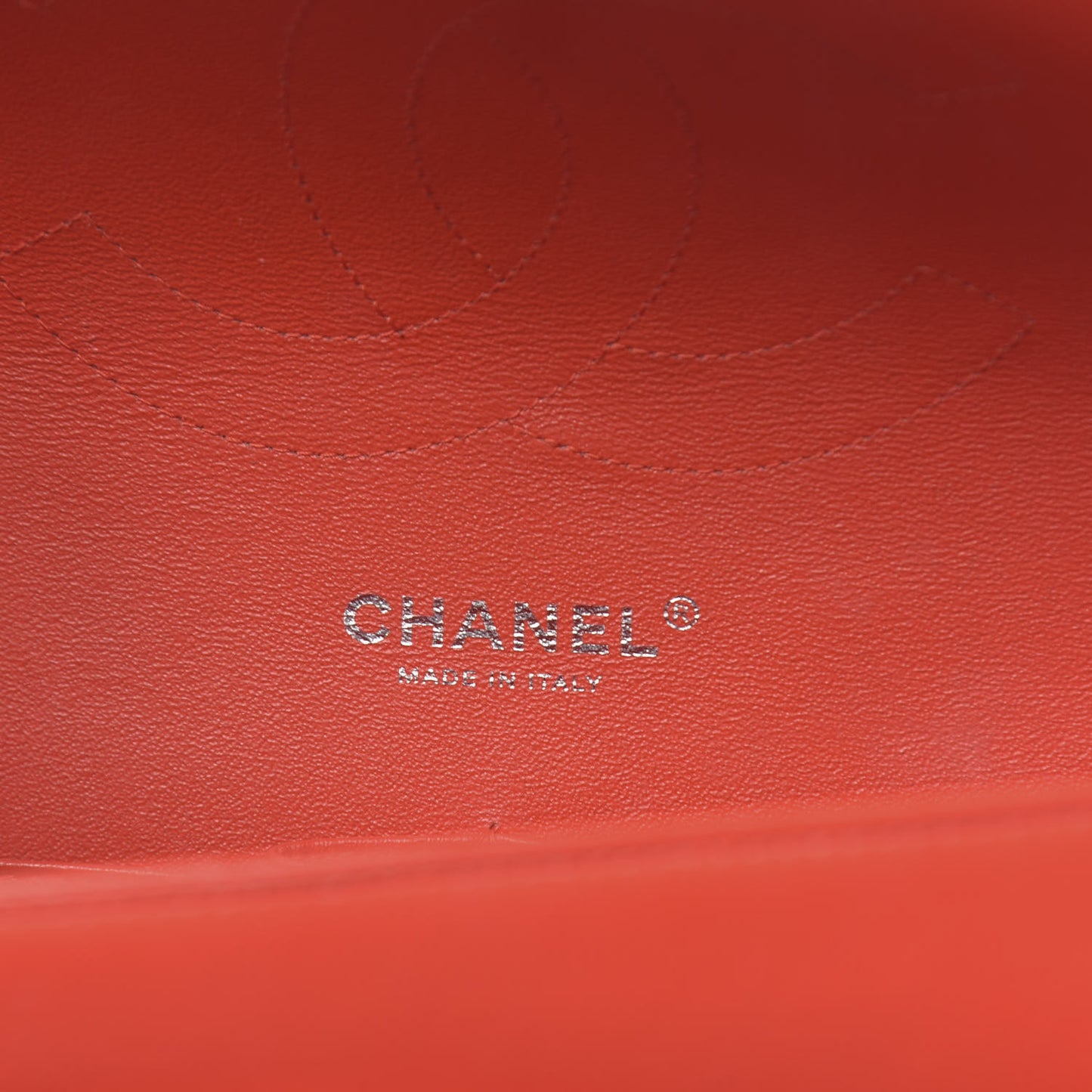 Patent Quilted Jumbo Double Flap Red