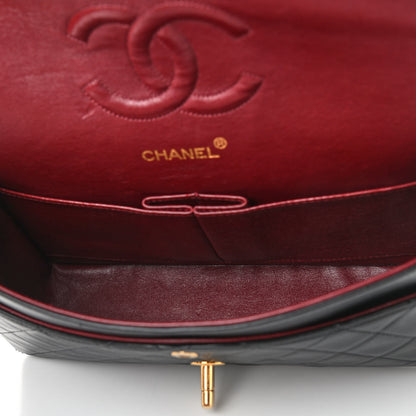 Chanel Lambskin Quilted Medium Double Flap Black 5 of 12
