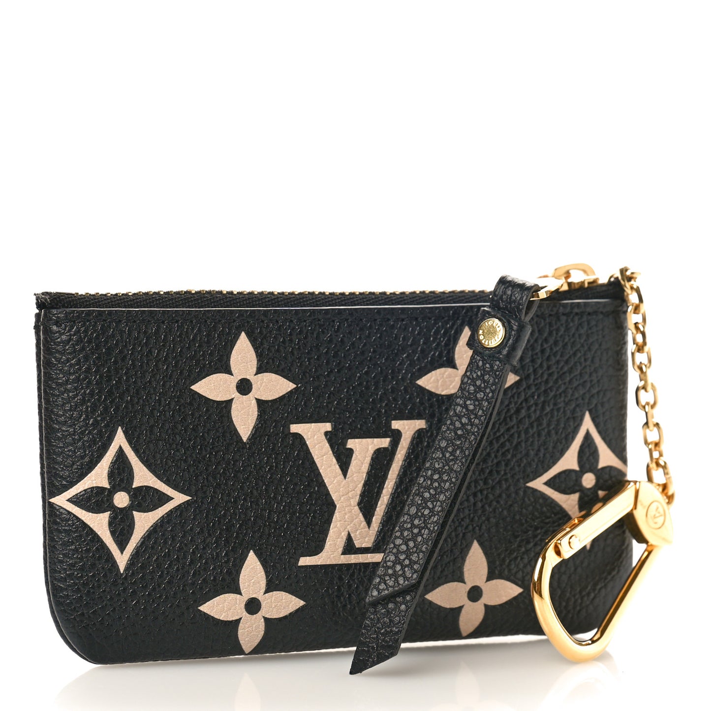 Empreinte Monogram Giant Key Pouch Black Beige