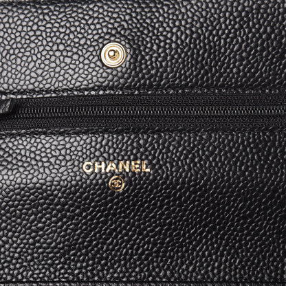 Chanel Caviar Quilted Wallet On Chain WOC Black 6 of 11