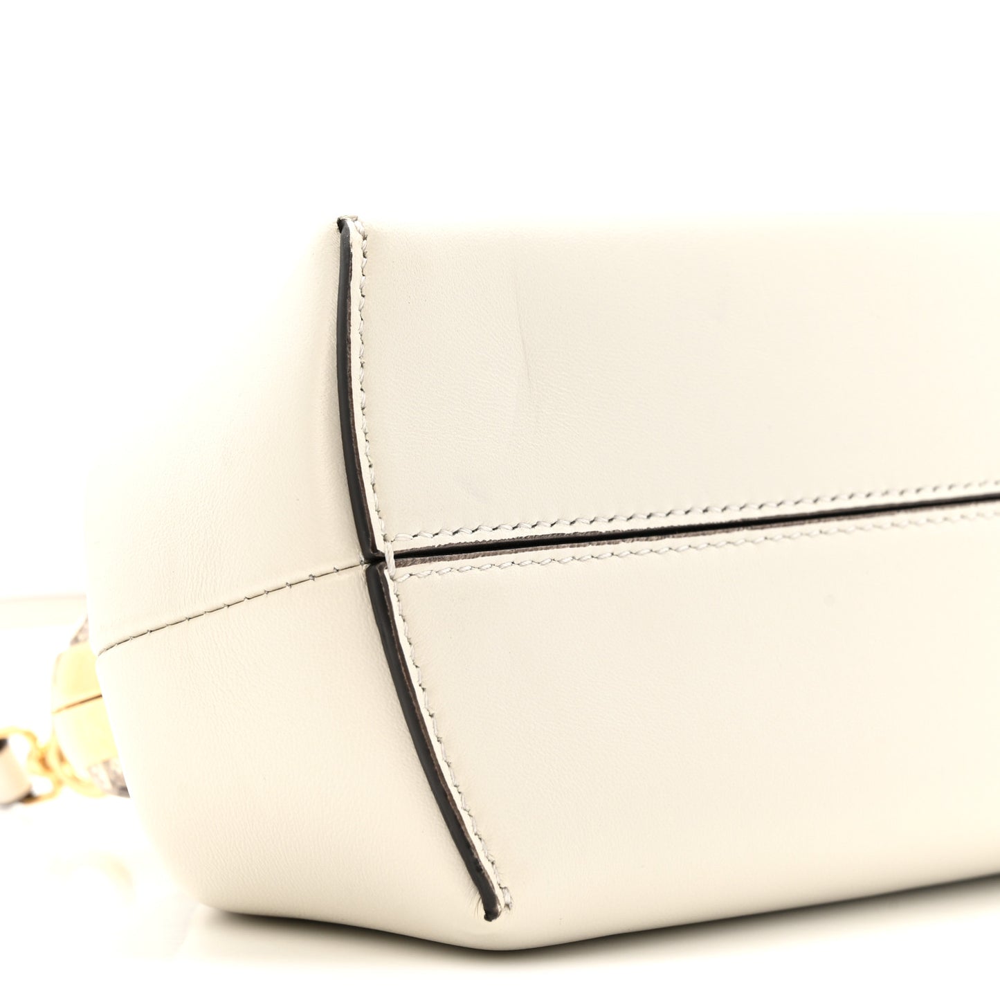 Shiny Nappa Snakeskin Small Fendi First White Roccia
