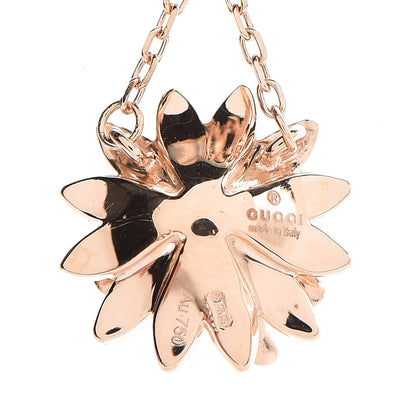 Gucci 18K Rose Gold Diamond Flora Necklace 5 of 7