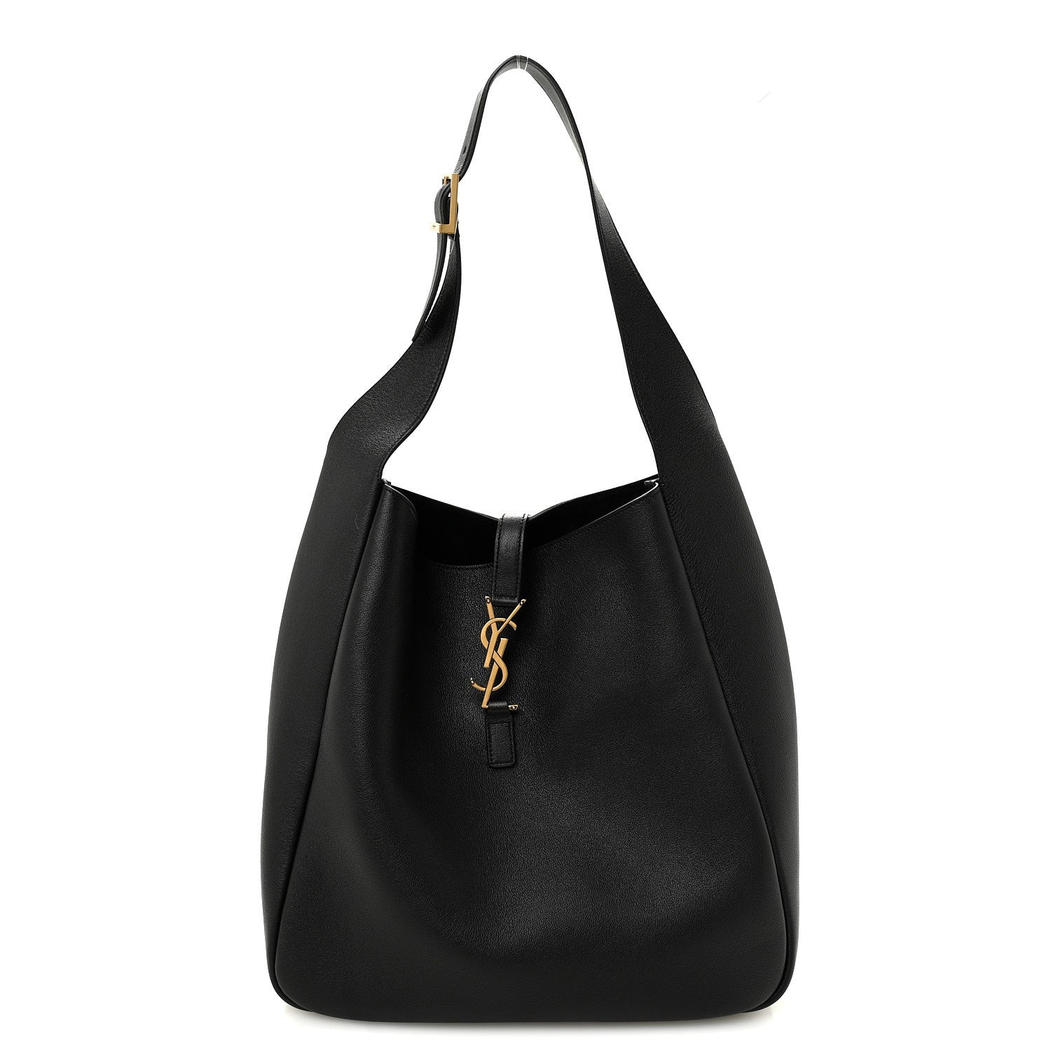 Saint Laurent Supple Calfskin Large Le 5 A 7 Soft Hobo  Black 1 of 9
