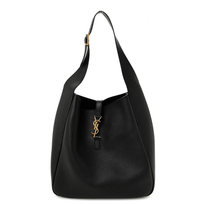 Saint Laurent Supple Calfskin Large Le 5 A 7 Soft Hobo  Black 1 of 9