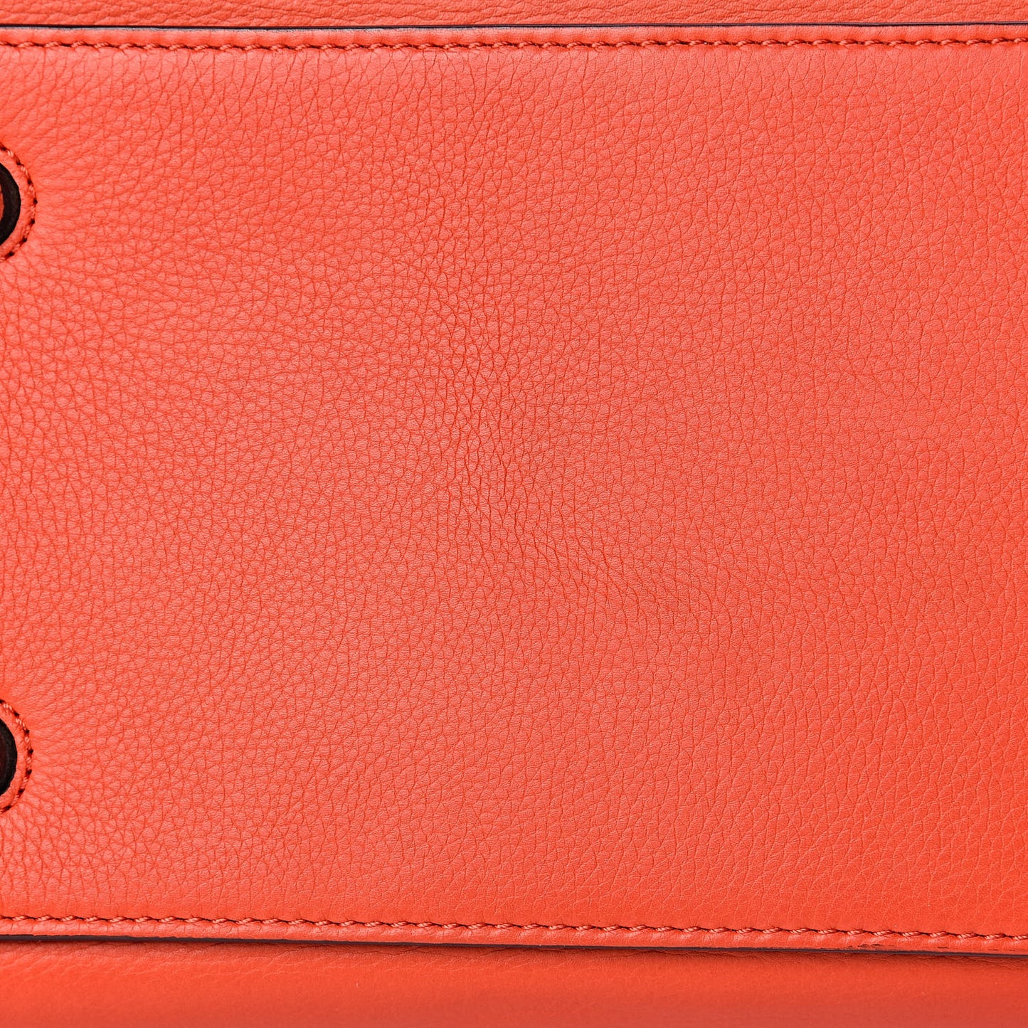 Grained Calfskin Medium Edge Shoulder Bag Vermillion