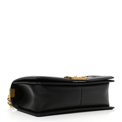 Chanel Lambskin Quilted Medium Boy Flap Black 4 of 14