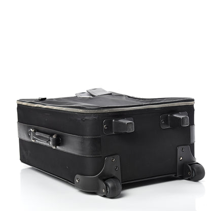 Prada Tessuto Nylon Saffiano Trolley Luggage Black 3 of 32