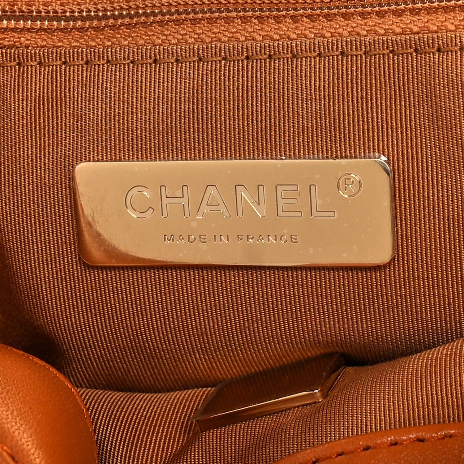 Chanel Lambskin Quilted Medium Chanel 19 Flap Light Brown 5 of 10