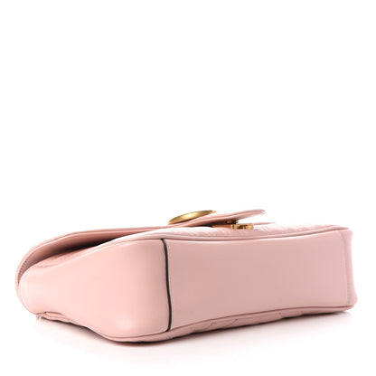 Gucci Calfskin Matelasse Small GG Marmont Shoulder Bag Perfect Pink 4 of 9