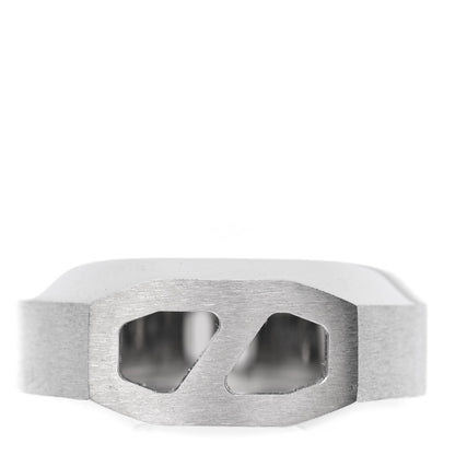 Hermes Stainless Steel Men's Delta Ring 64 1 of 5