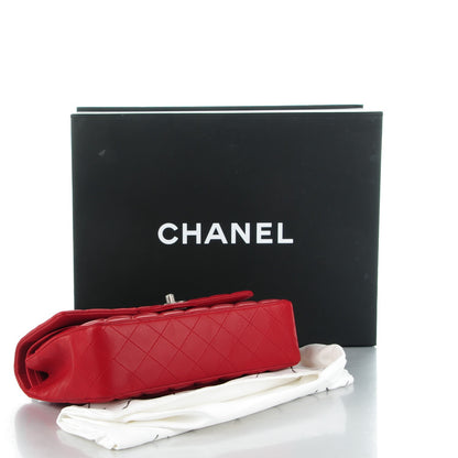 Chanel Lambskin Quilted Medium Double Flap Red 4 of 9