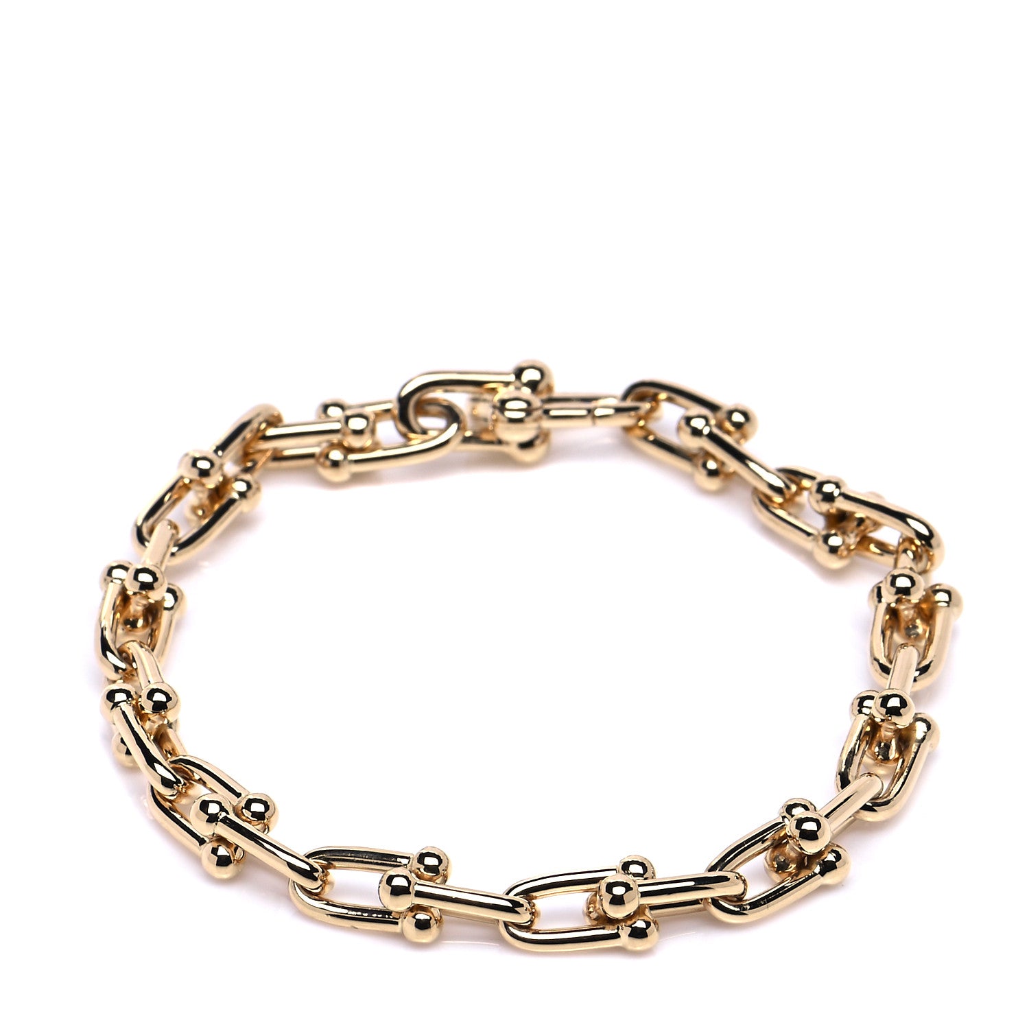Tiffany 18K Yellow Gold Small HardWear Link Bracelet 1 of 7