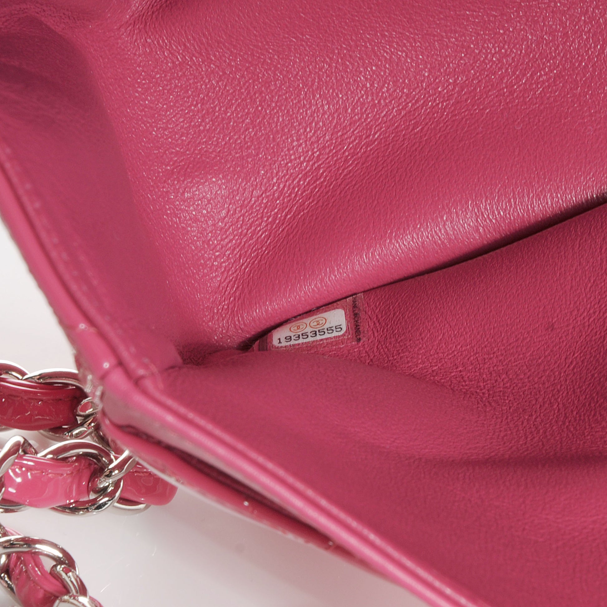 Chanel Patent Jumbo Double Flap Fuchsia 7 of 7