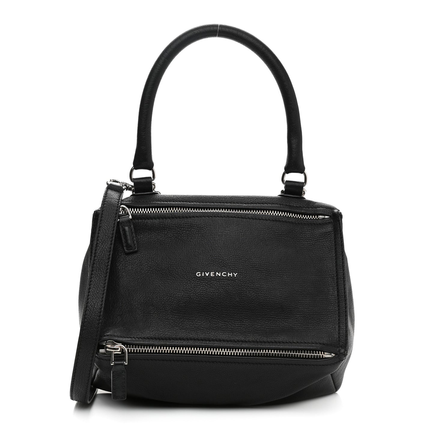 Sugar Goatskin Small Pandora Black