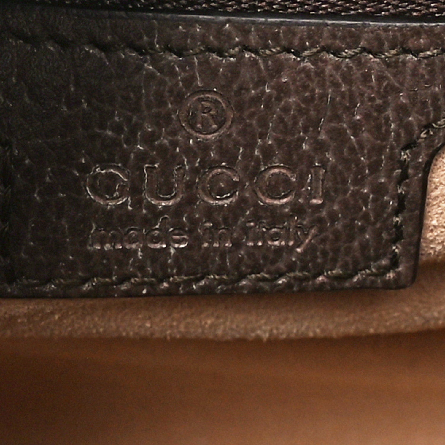 Gucci GG Supreme Monogram Textured Dollar Calfskin Web Small Ophidia Slip Handle Tote Beige Ebony New Acero 7 of 10