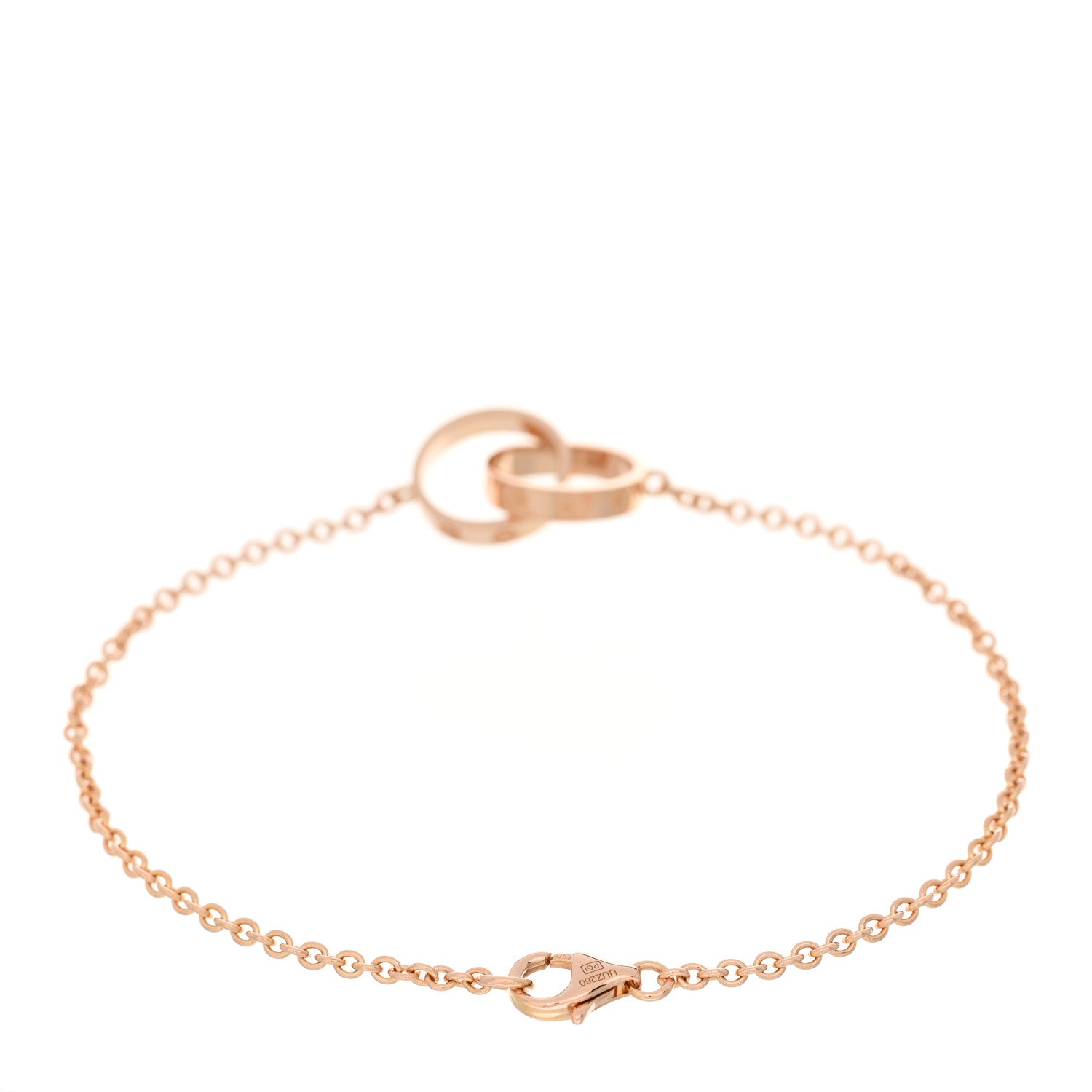 Cartier 18K Pink Gold Interlocking LOVE Bracelet 2 of 4