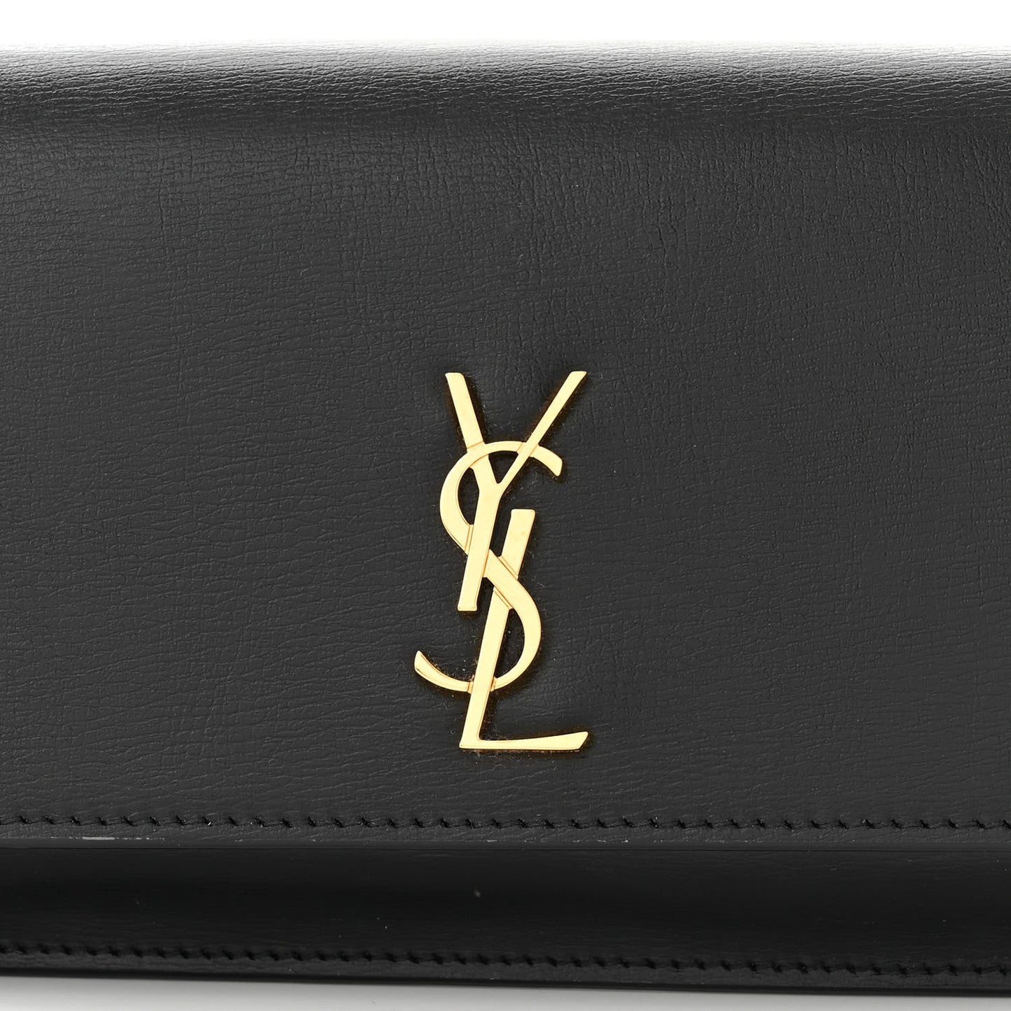 Grained Calfskin Monogram Phone Holder Crossbody Black