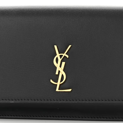 Saint Laurent Grained Calfskin Monogram Phone Holder Crossbody Black 7 of 9
