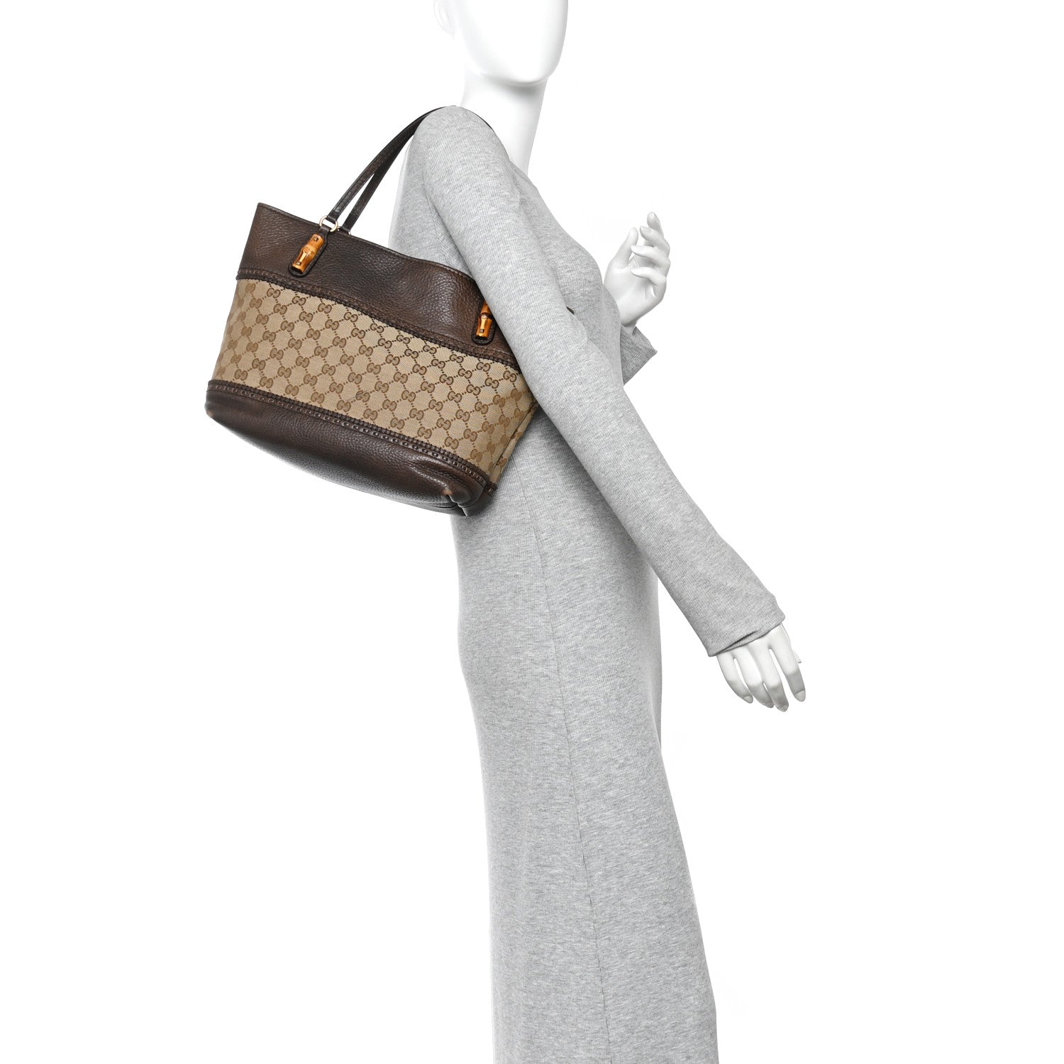Gucci Monogram Medium Laidback Crafty Tote  Dark Brown 2 of 10