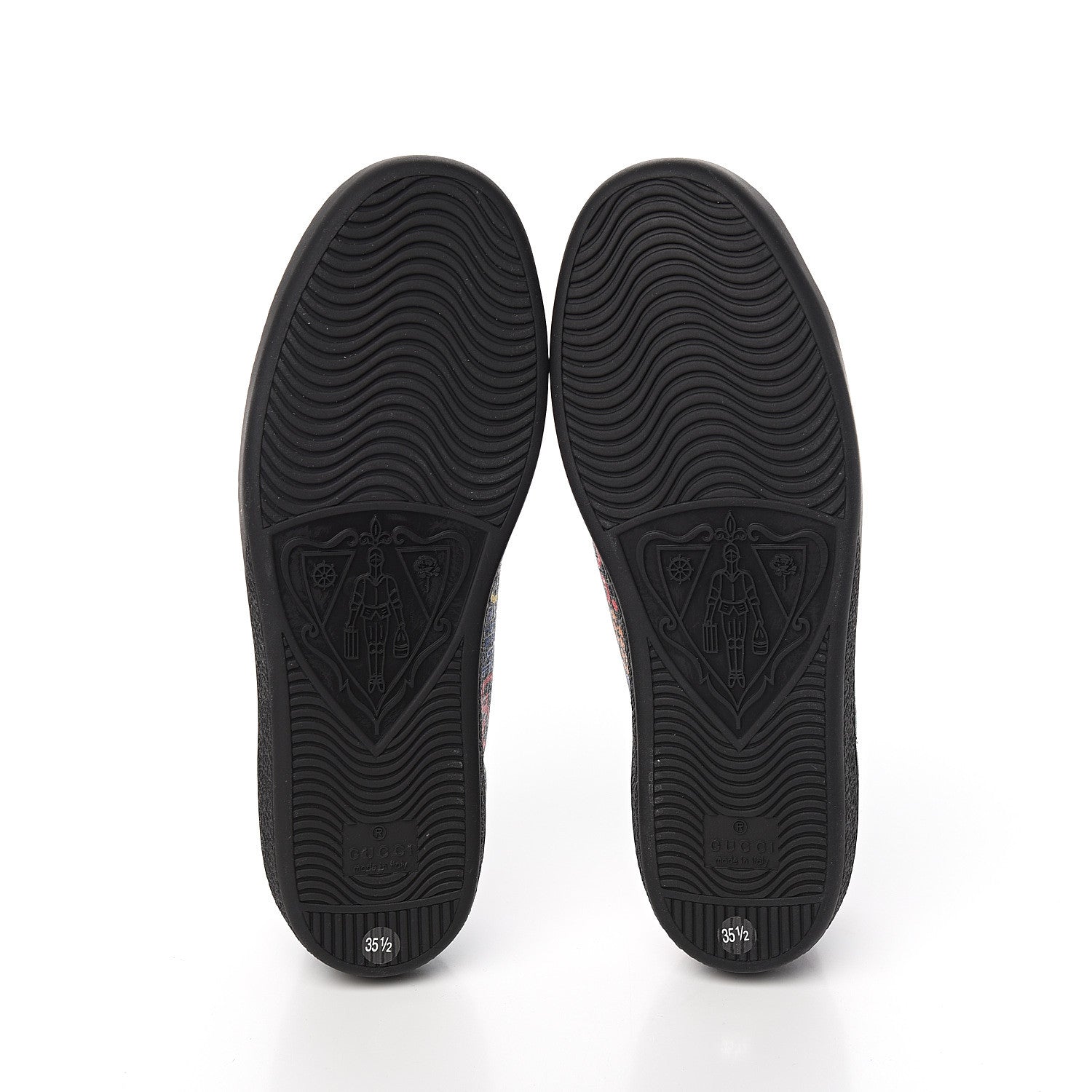 Gucci GG Supreme Monogram Psychedelic Womens Ace Sneakers 35.5 Black Multicolor 5 of 9