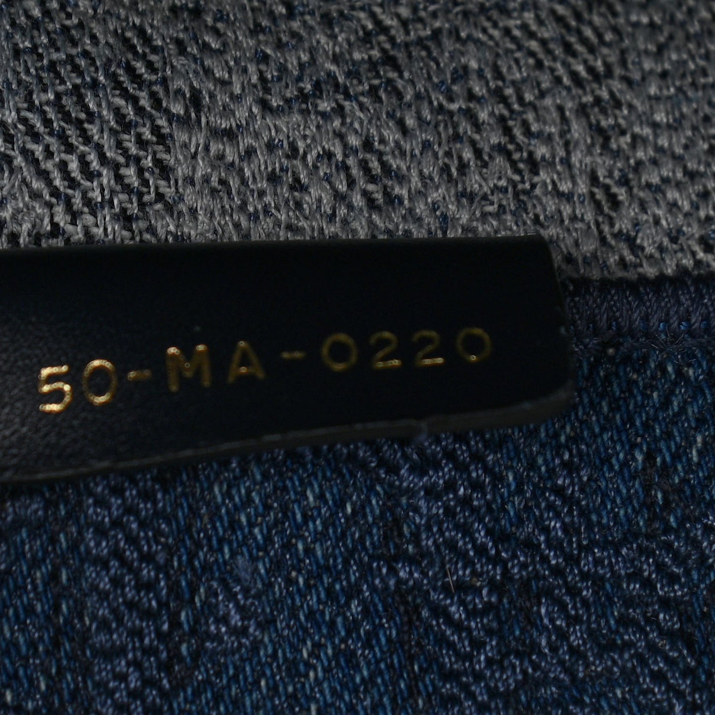 Oblique Denim Book Tote Denim Blue