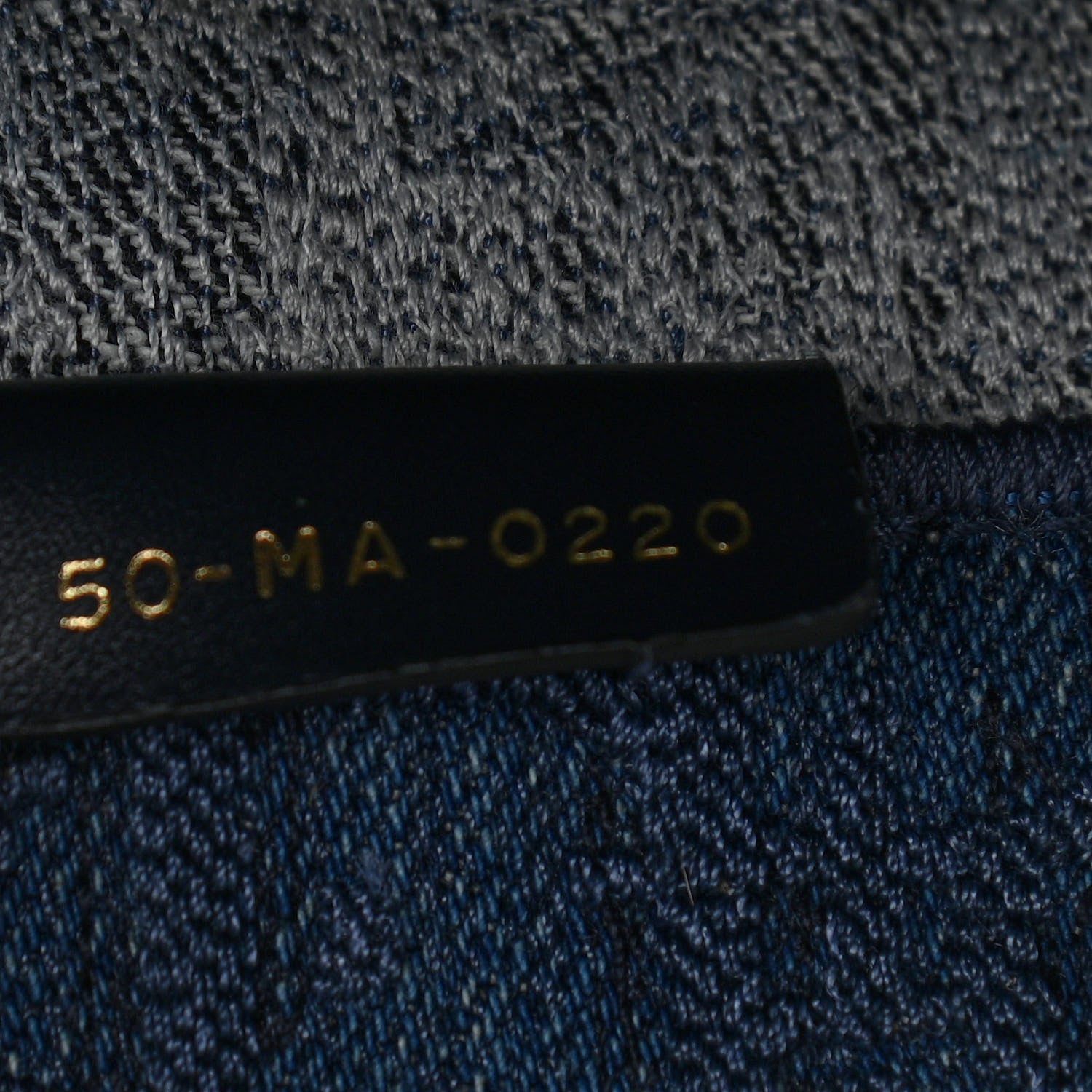 Christian Dior Oblique Denim Book Tote Denim Blue 6 of 13