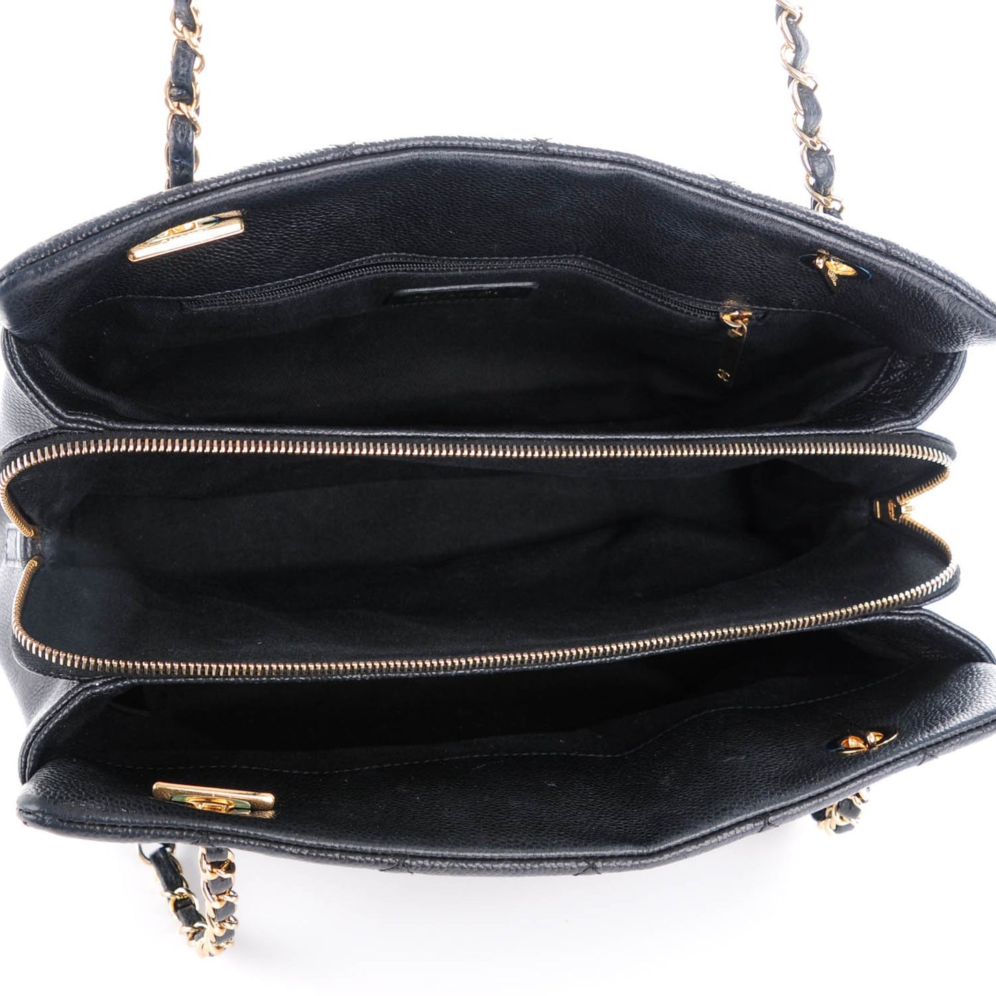 Caviar Timeless CC Shopping Tote Black