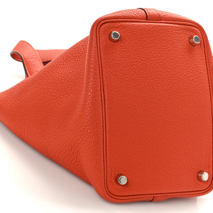Hermes Taurillon Clemence Picotin Lock 18 PM Terre Battue 7 of 8