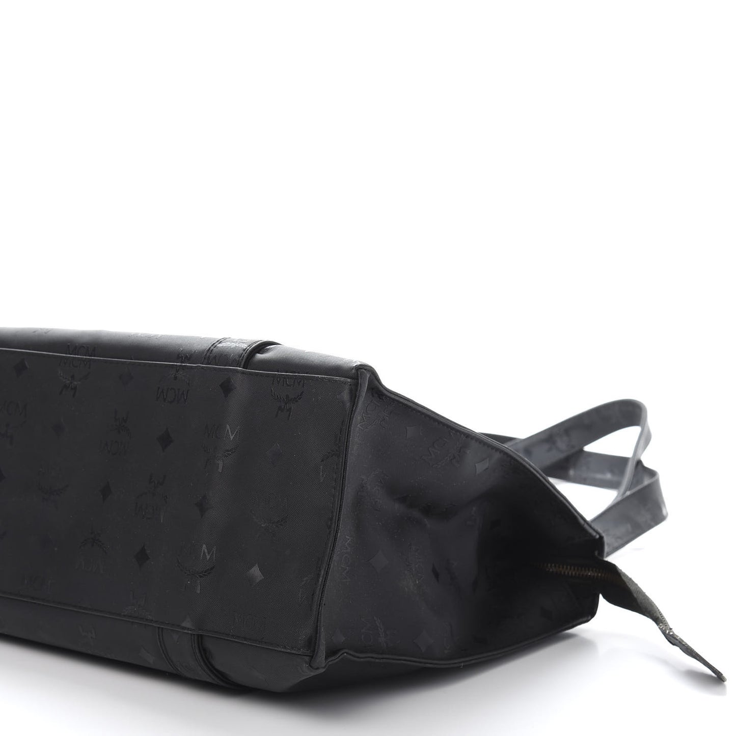 Monogram Coated Canvas Tote Bag Black