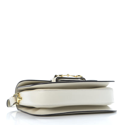 Gucci Azalea Calfskin Horsebit 1955 Shoulder Bag Mystic White 3 of 10