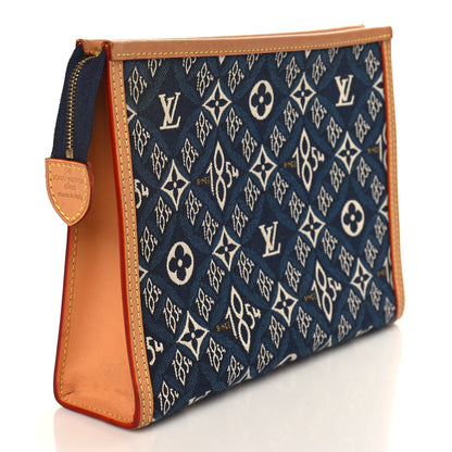 Louis Vuitton Jacquard Since 1854 Toiletry Pouch 26 Blue 3 of 7