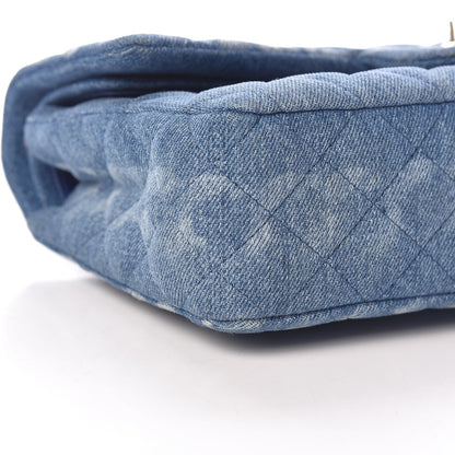 Chanel Denim Quilted Medium Double Flap Blue 9 of 13