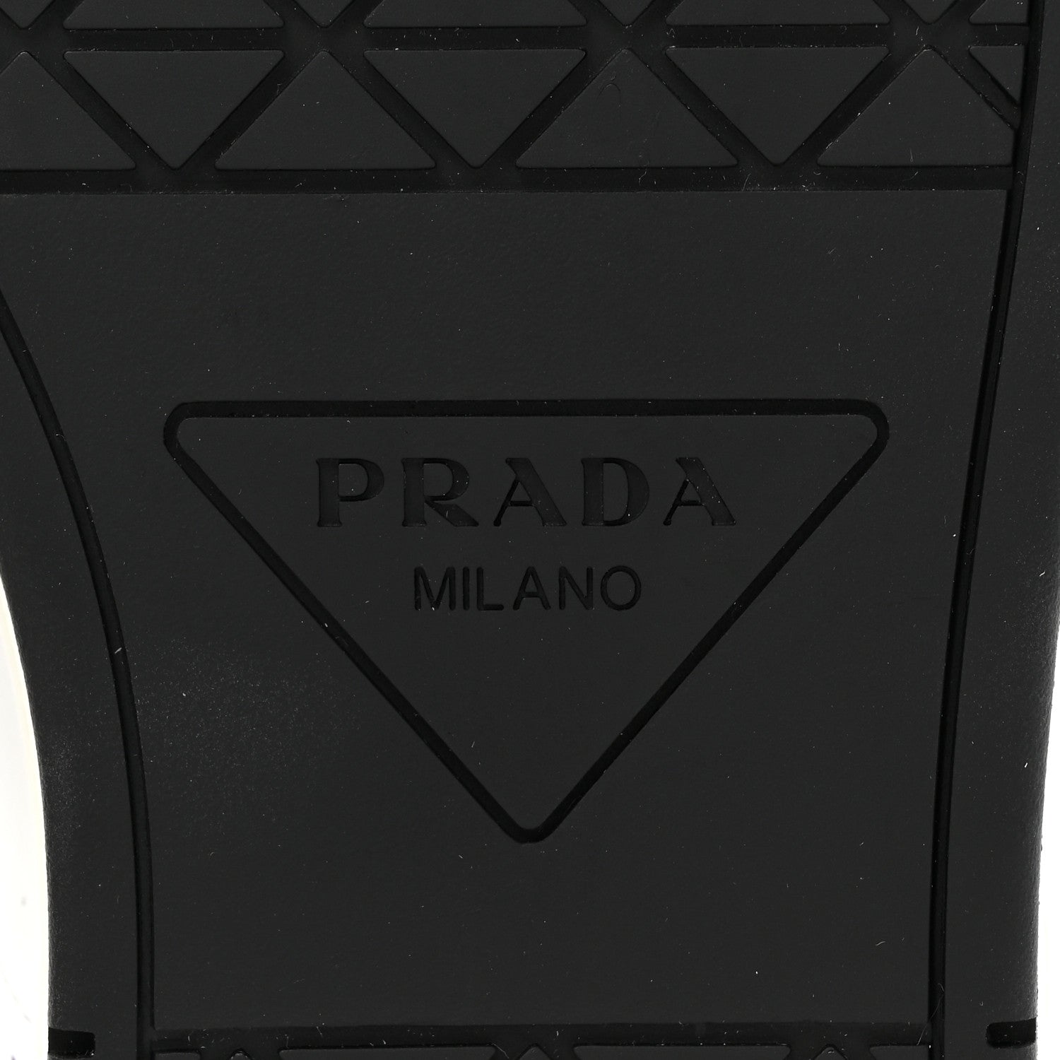 Prada Vitello Rois Metal Triangle Logo Mens Downtown Low Top Sneakers 7.5 White Ciclamino 7 of 11