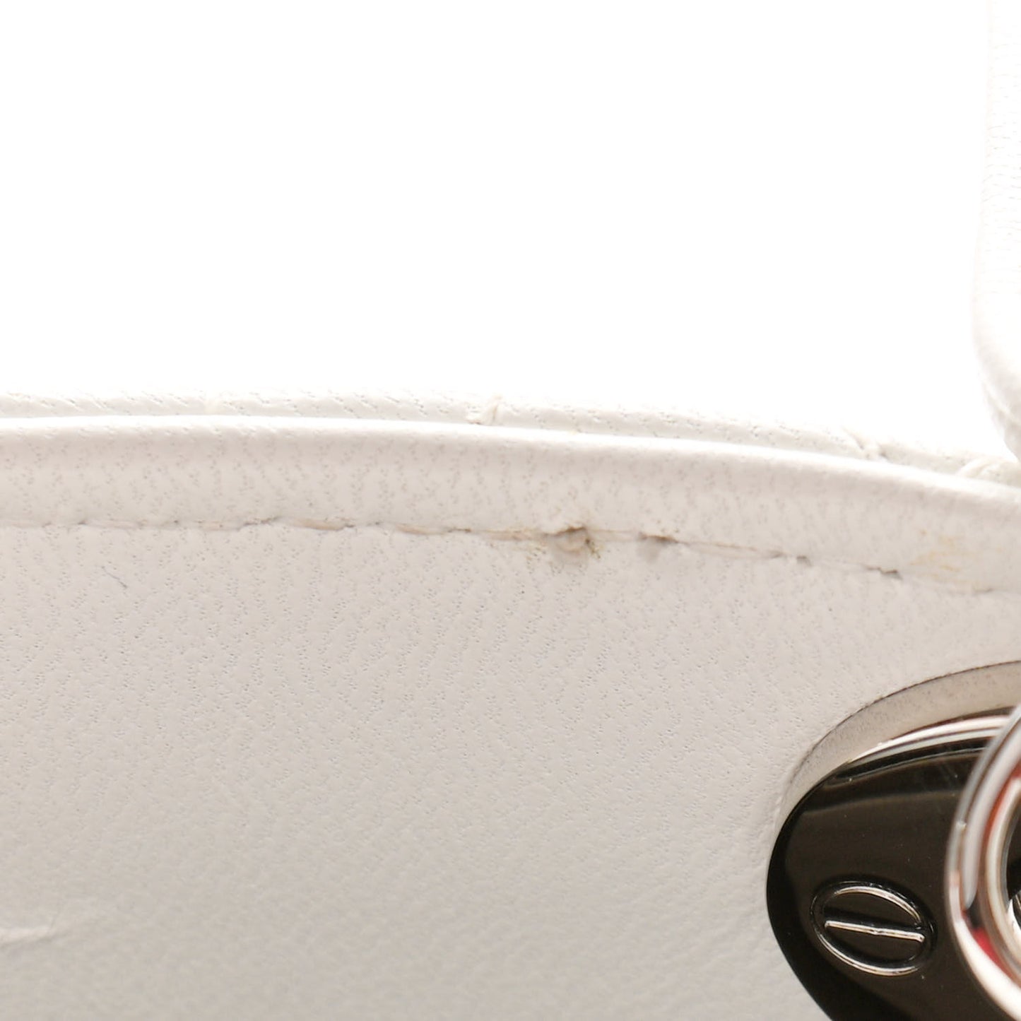 Lambskin Cannage Mini Lady Dior White